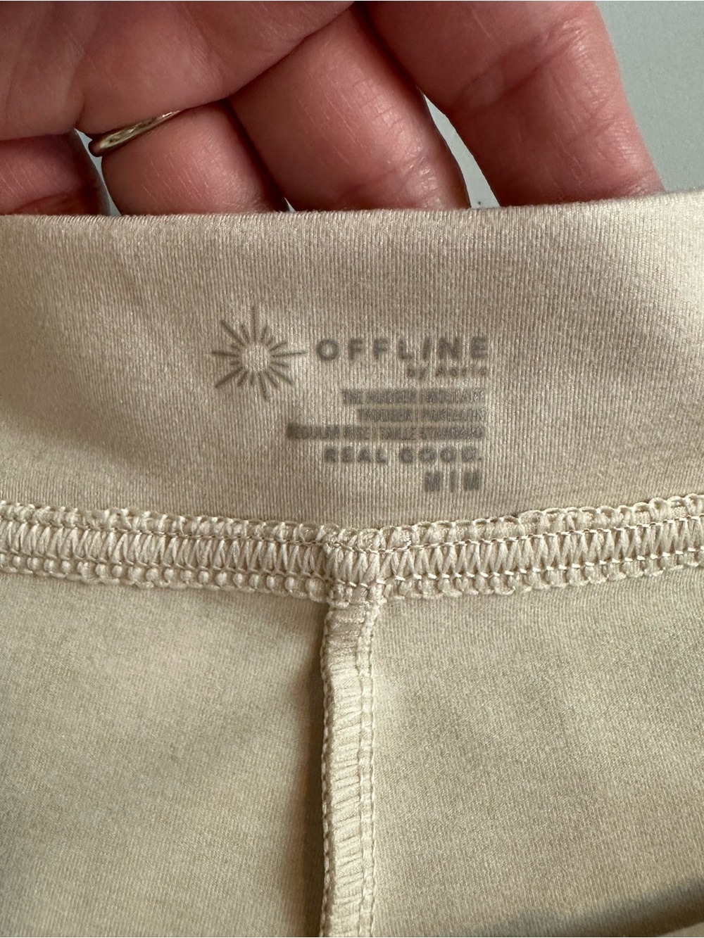 OFFLINE Aerie The Hugger Stretchy High Waist Wide Leg Trouser Size Medium NWOT - Picture 11 of 15